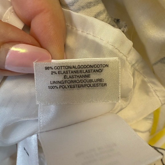 Anne Klein Floral Striped Sleeveless Dress With Pockets And Belt Women’s Size 6 - Picture 9 of 10